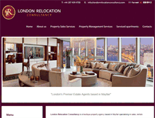 Tablet Screenshot of londonrelocationconsultancy.com